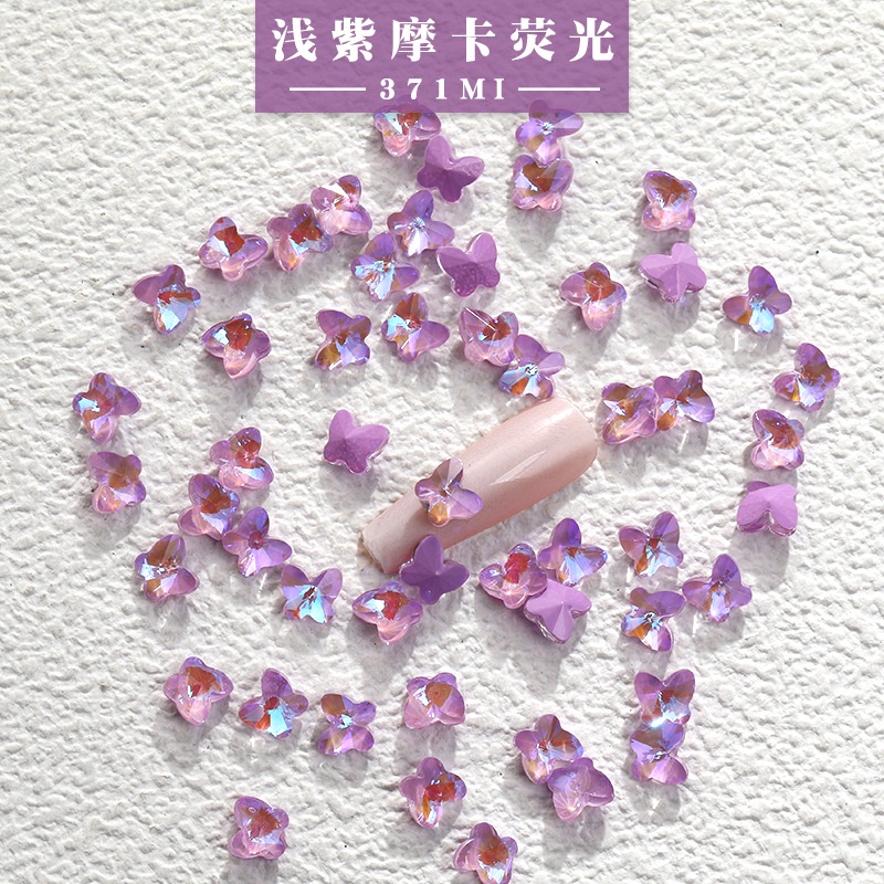 Đá Mocha Phát Quang Đính Móng Tay Nghệ Thuật