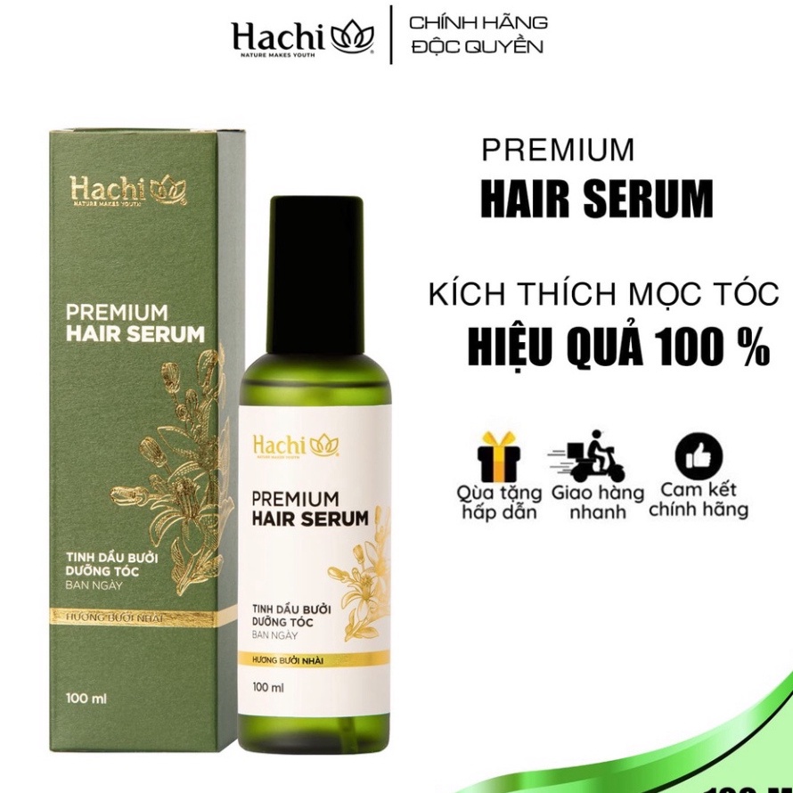 Tinh dầu bưởi dưỡng tóc ban ngày, xịt kích thích mọc tóc, ngăn rụng tóc & giúp tóc chắc khỏe Premium Hair Serum 100ml