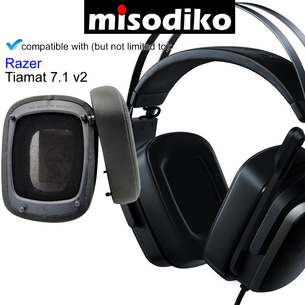 Đệm Bọc Bảo Vệ Tai Nghe Chụp Đầu Thay Thế Chuyên Dụng Cho Razer Tiamat 7.1 v2 / Tiamat 2.2 v2