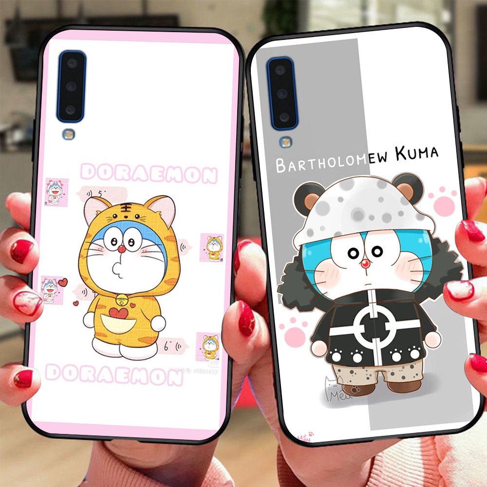 Ốp lưng điện thoại Samsung a7 2018 / ss a9 2018 hoạt hình doraemon dễ thương