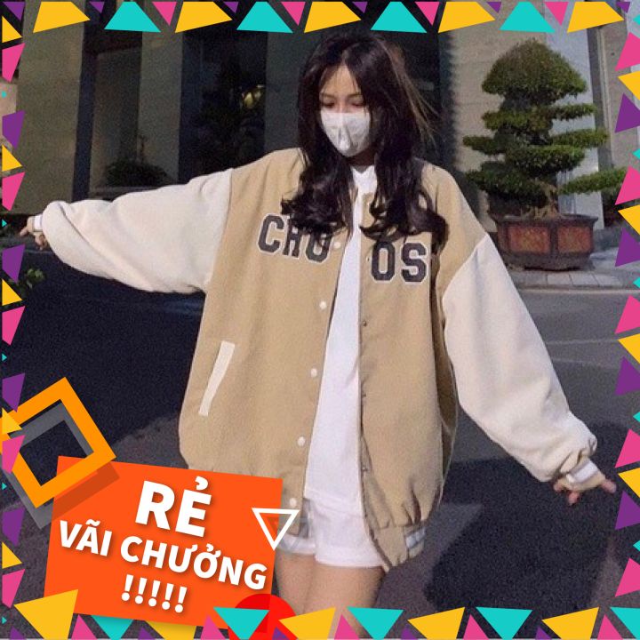 Áo khoác Bomber form rộng Unisex CHOOSE, Áo Hoodie có mũ Oversize