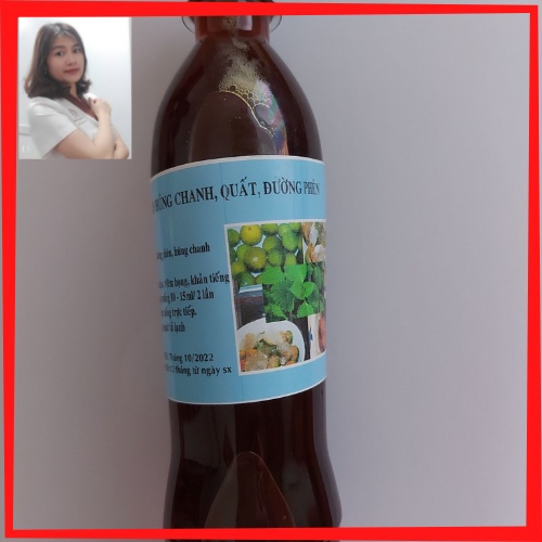 Siro ho húng chanh đường phèn chai 350ml vị ngon dễ uống cho mọi lứa tuổi