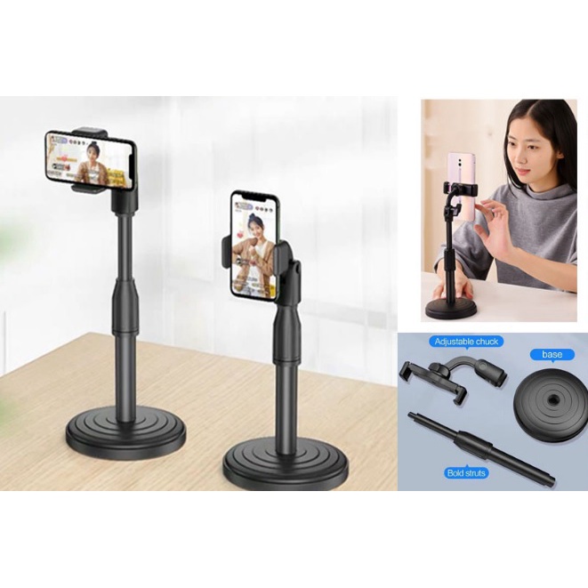 Đèn Livetream Để Bàn 2 Kẹp Điện Thoại - Có Đèn Hỗ Trợ - Livetream - Quay TikTok - Bán Hàng - Chính Hãng HD Design | BigBuy360 - bigbuy360.vn