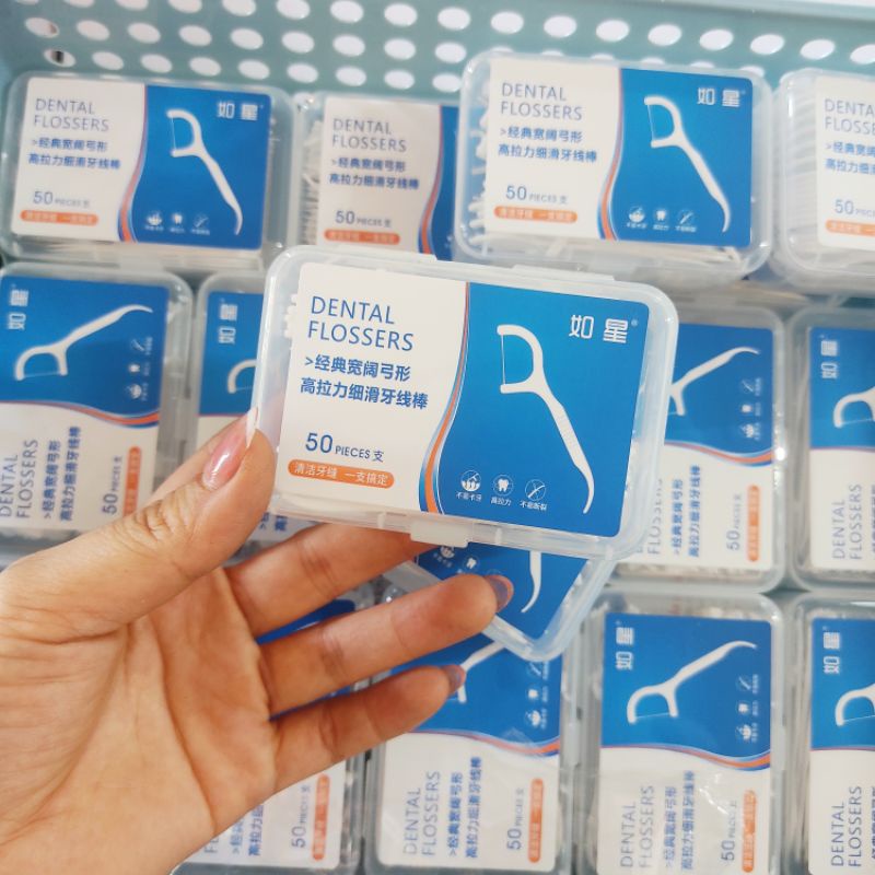 Combo 3 Hộp 50 tăm chỉ nha khoa Misy Home nội địa Trung