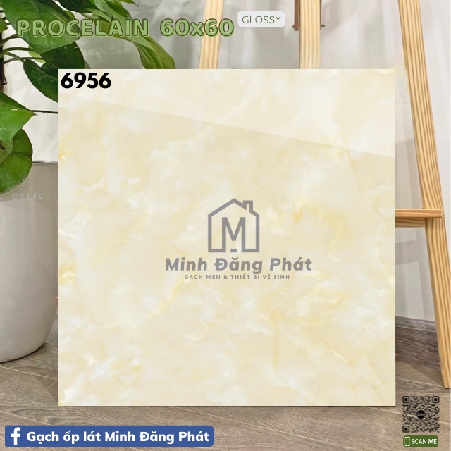 Gạch lát nền CATALAN TITAN 60x60 bóng kiếng toàn phần,phù hợp với hầu hết các thiết kế Nội - Ngoại Thất