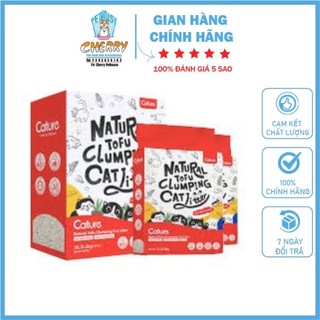 Chính Hãng NEW Cát Vệ Sinh Đậu Nành Hữu Cơ Tofu Cature 7L Màu Đỏ - Natural Tofu Clumping Cat Litter