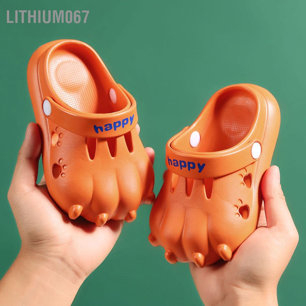 Dép sandal hình Gấu Paw hoạt hình dễ thương thích hợp cho trẻ em đi trong nhà tắm EVA Mùa hè Lithium067