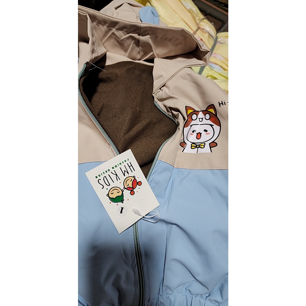 Áo khoác gió Gấu cho bé trai và bé gái