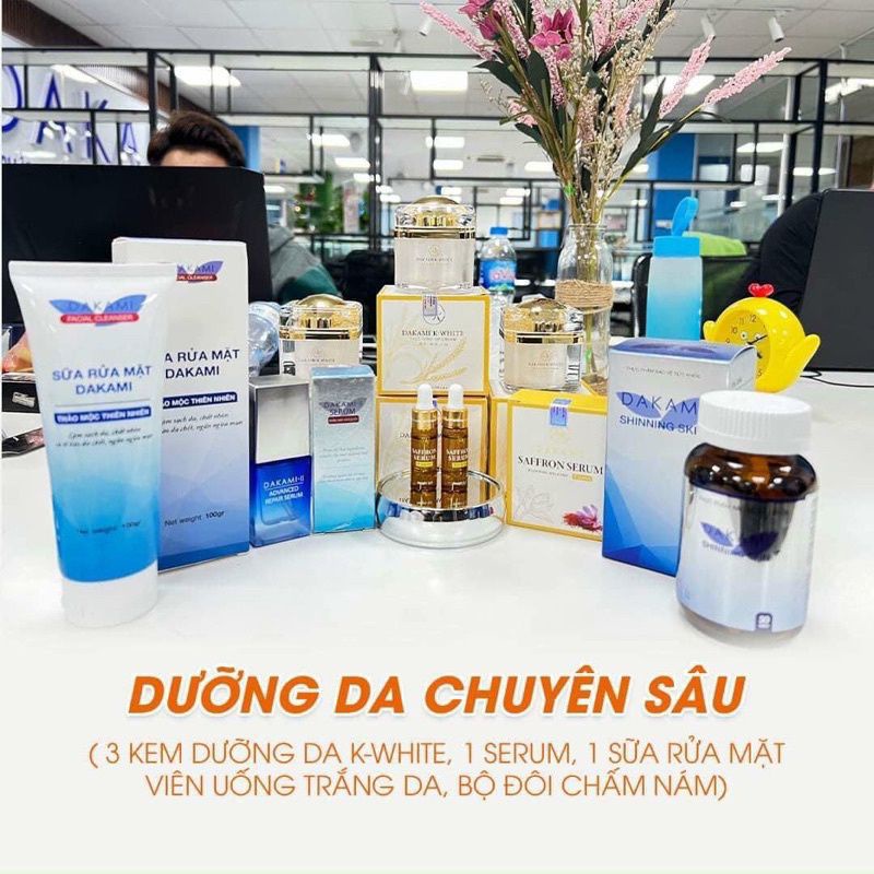 Sữa rửa mặt Dakami, Kem rửa mặt Dakami kiểm soát dầu thừa và mụn 100ml