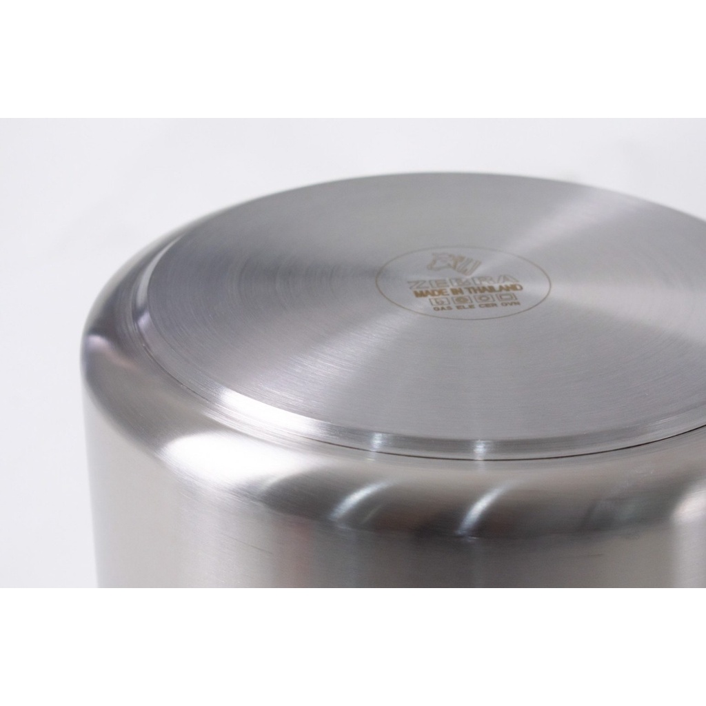 Nồi hầm 3 đáy Inox 304 Zebra Vitalux 40x25cm nắp Inox 31L - 171322 hàng nhập khẩu Thái Lan