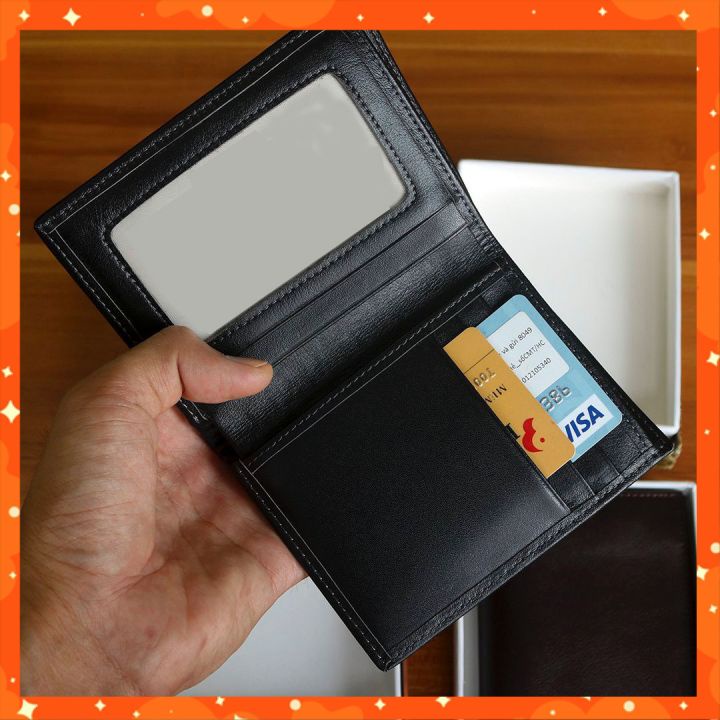 Ví Da Nam Cao Cấp, Bóp Nam Kiểu Đứng - Ngang Cầm Tay Nhỏ Gọn Nhiều Ngăn Da Bò Thật VD01 - BẢO HÀNH 24 THÁNG