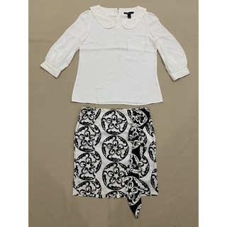 (B715) Bộ áo váy phi lụa công sở Nino.maxx (Size M) - Thanh lý vnxk
