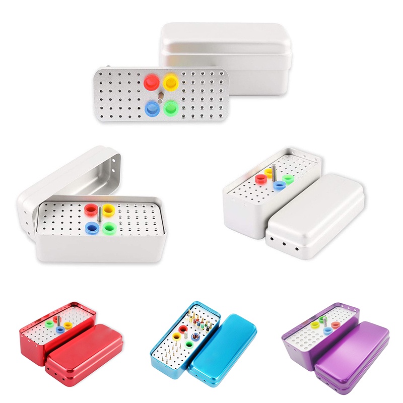 Hộp Đựng Nha Khoa 60 Lỗ Bằng Nhôm Có Thể Tháo Rời Kèm Giá Đỡ Tiện Dụng