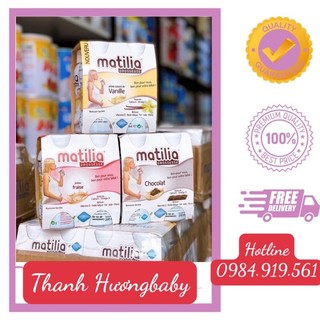 Sữa bầu Matilia đủ vị dâu/ sô/ chuối/ vani giúp mẹ bầu đầy đủ dưỡng chất