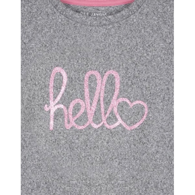 Bộ Len Bé Gái Hello Muối Tiêu GJ