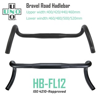 Ghi đông gravel uno fl12 xe đạp đua 31.8 hợp kim nhôm nhẹ