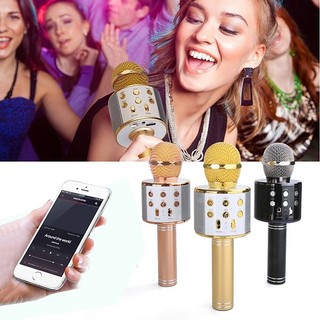 Mic Hát Karaoke Kết Nối Bluetooth - Micro Karaoke Bluetooth Không Dây Tại Nhà