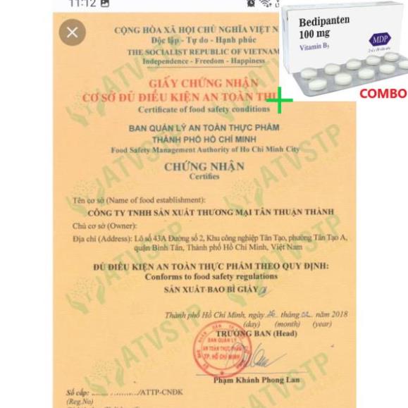 Combo Bedipanten 100mg +  KẸO NGẬM VITA C