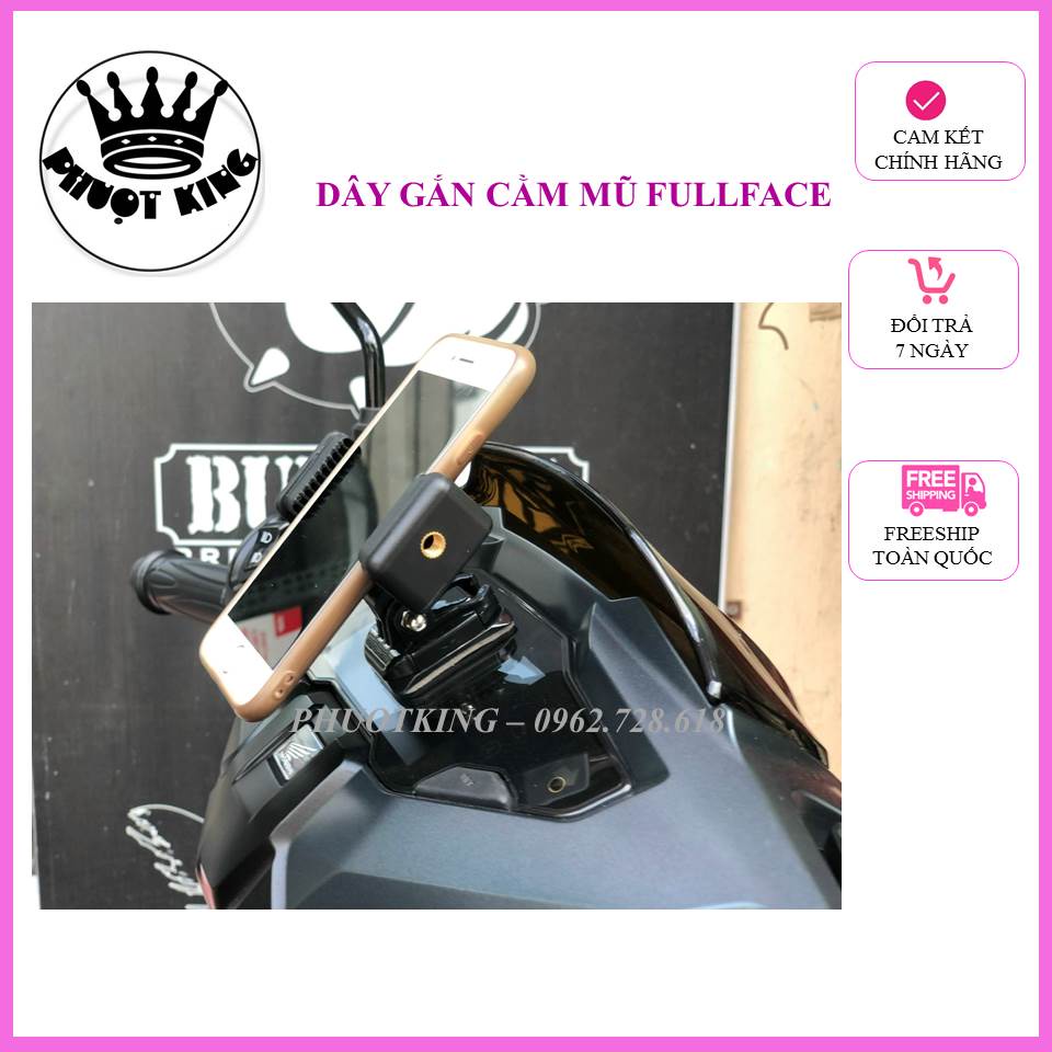 Kẹp điện thoại xe máy gắn lên màn hình xe