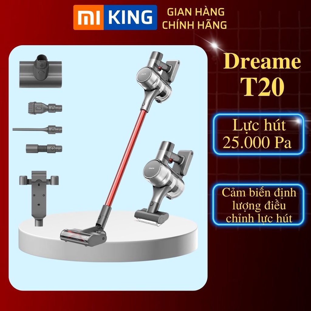 Máy Hút Bụi Cầm Tay Không Dây Thông Minh Dreame T20 - Phiên Bản Quốc Tế - BH 12 Tháng