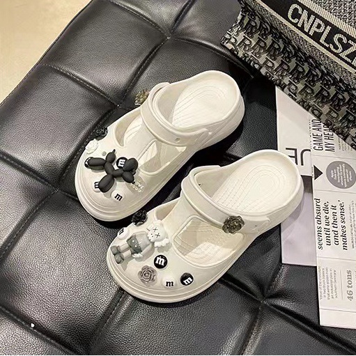 Dép Crocs búp bê đế cao 5cm siêu bền B14