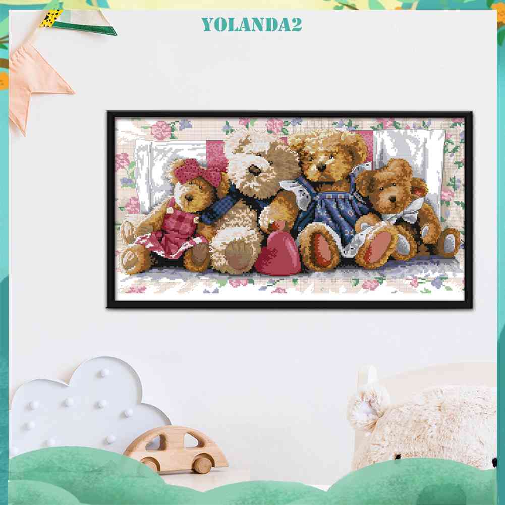 Tranh Thêu Chữ Thập 14CT Họa Tiết Hoạt Hình