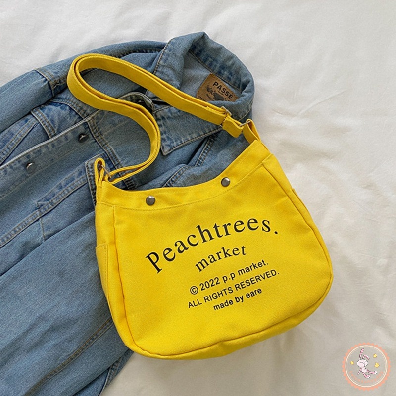 Túi Đeo Chéo Vuông In Chữ Thời Trang Cho Bé Gái