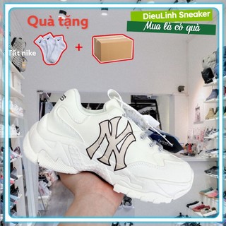 Giày mlb ny độn đế cao cấp tăng chiều cao 6cm nam nữ hàng cao cấp full box