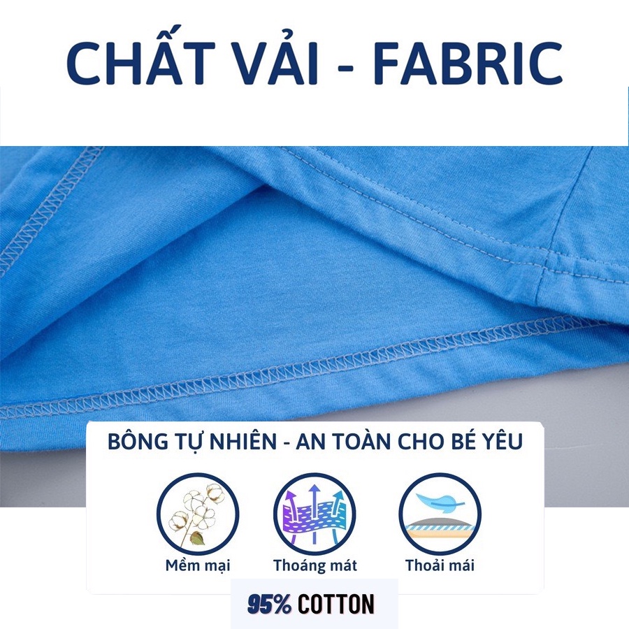 Áo Thun Cotton Bé Trai KEYER KIDS, Áo Thun Trẻ Em Chất Vải Co giãn 4C, Mềm Mịn Họa Tiết Hoạt Hình Dễ Thương AT48