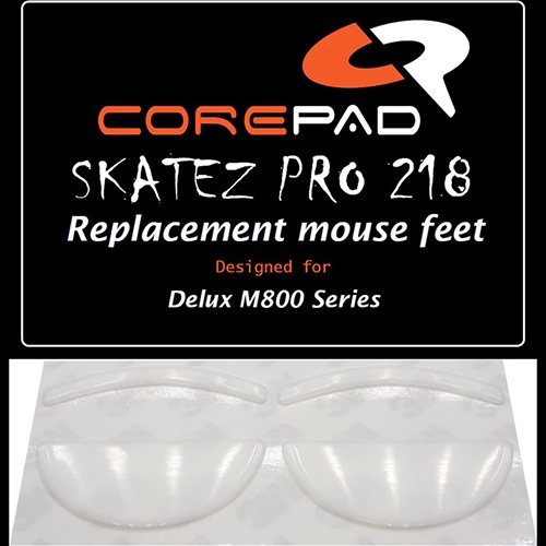2 Bộ Feet chuột thay thế PTFE Corepad Skatez PRO Delux M800 Series - Hàng Chính Hãng