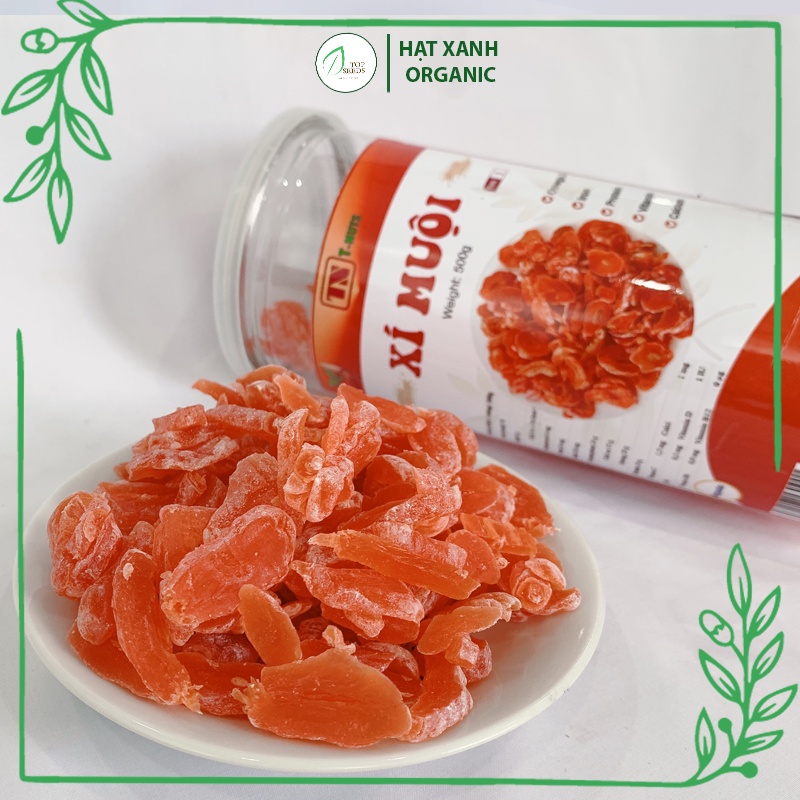 Ô Mai Đào Hồng Xí Muội Sấy Dẻo Thái Lát Vị Chua Ngọt Hũ 500g