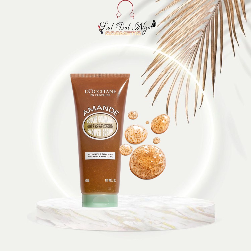 𝐓𝐚̂̉𝐲 𝐝𝐚 𝐜𝐡𝐞̂́𝐭 𝐛𝐨𝐝𝐲 Hạnh Nhân 𝐋𝐨𝐜𝐜𝐢𝐭𝐚𝐧𝐞 - Loccitan 𝐀𝐌𝐀𝐍𝐃𝐄 𝐒𝐇𝐎𝐖𝐄𝐑 𝐒𝐂𝐑𝐔