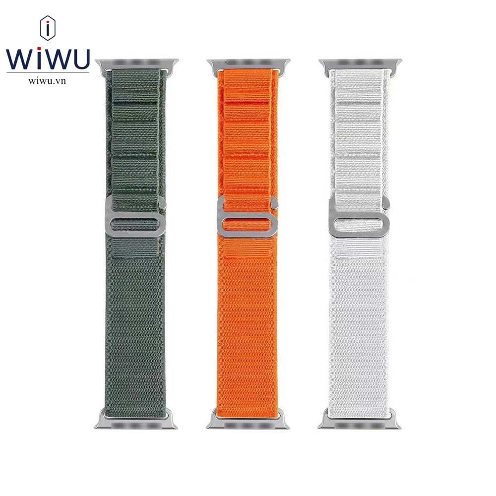 Dây đeo vải WIWU Alpine Sport Loop cho đồng hồ thông minh Watch Ultra 49 mm . Watch 6 , 7,  8 , 41 - 45 mm , 40 -44 mm