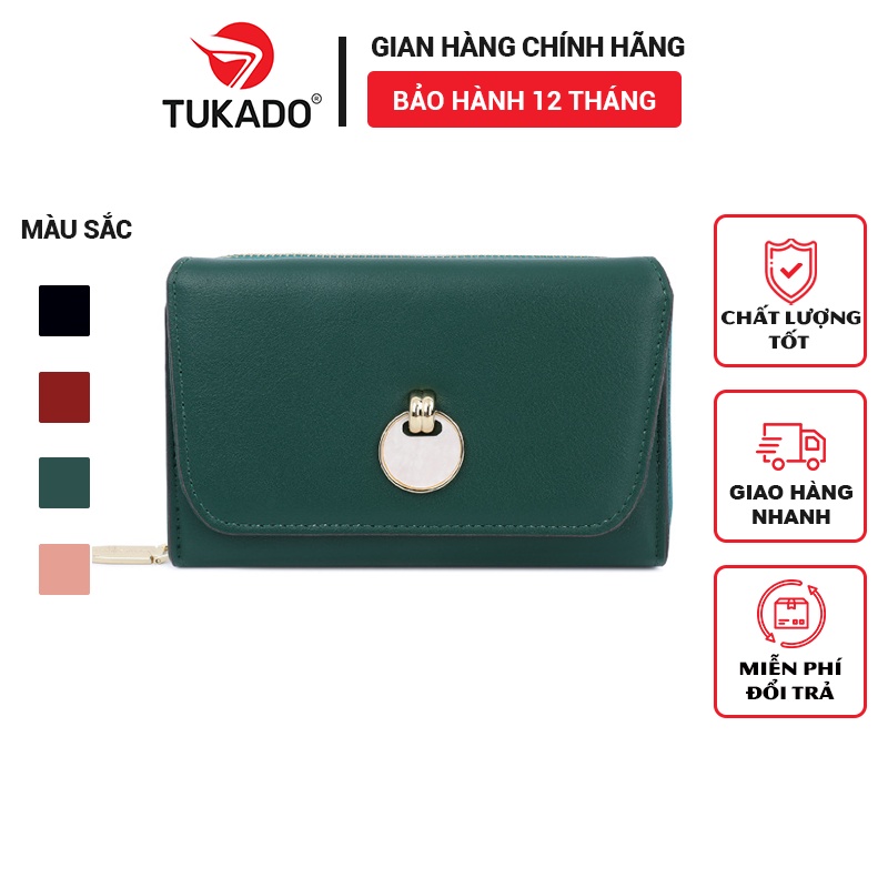 Ví nữ ngắn mini cầm tay chính hãng Tailian đựng tiền nhiều ngăn dễ thương da cao cấp cực đẹp giá rẻ TL18