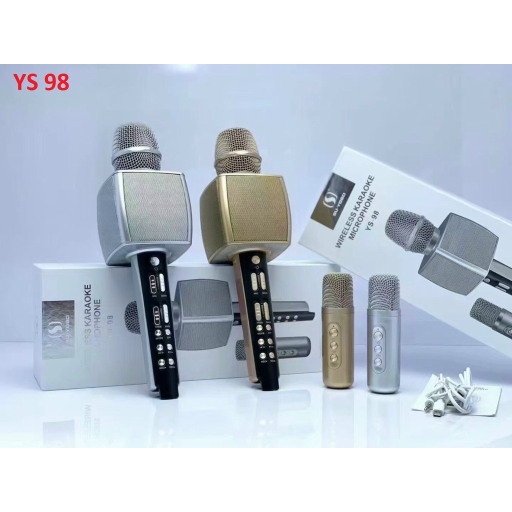 Micro Karaoke Bluetooth YS 95 cao cấp thế hệ mới Micro karaoke bluethooth & YS 98, 91, L-598, SD 17
