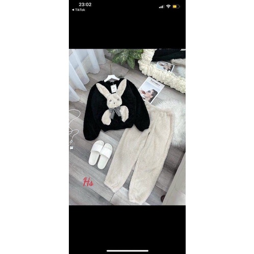 Bộ áo lông hình thỏ