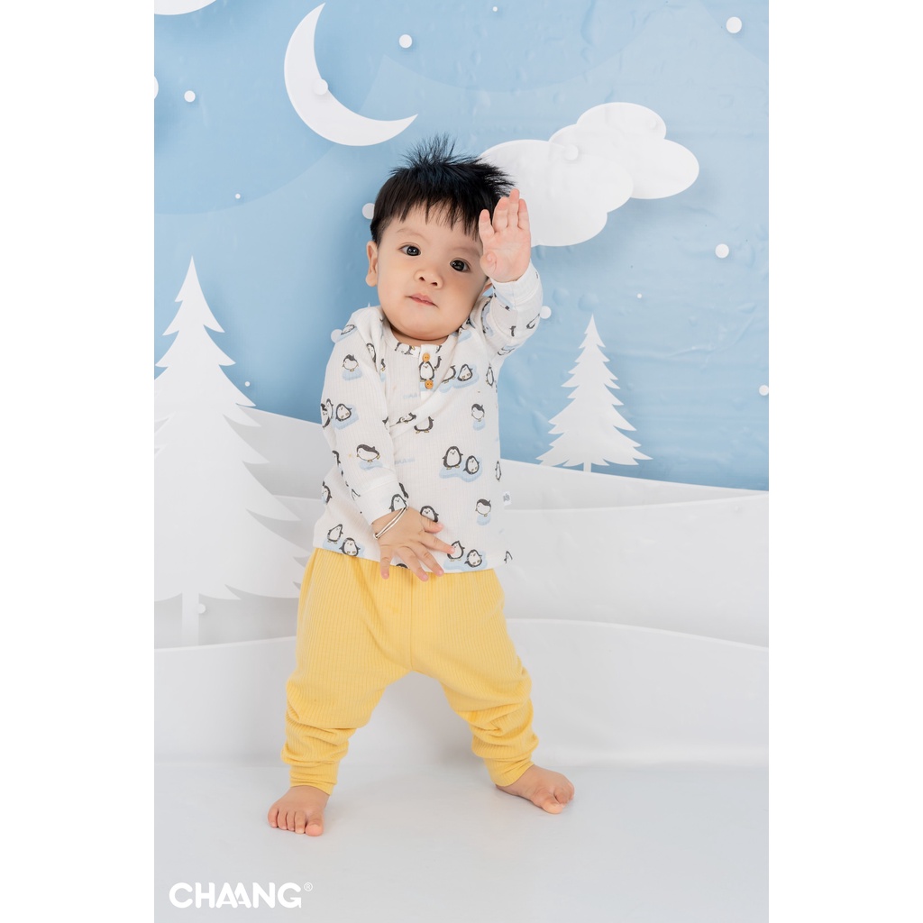 Chaang bộ quần áo dài tay cổ bèo Chaang Northern cho bé AW22 hihistores