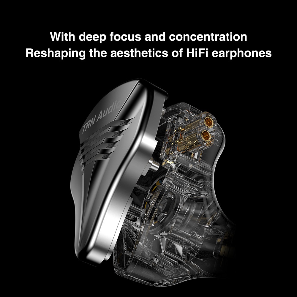 Tai Nghe Nhét Tai TRN TA2 Âm Thanh HiFi  Vỏ Kim Loại Có Thể Tháo Rời