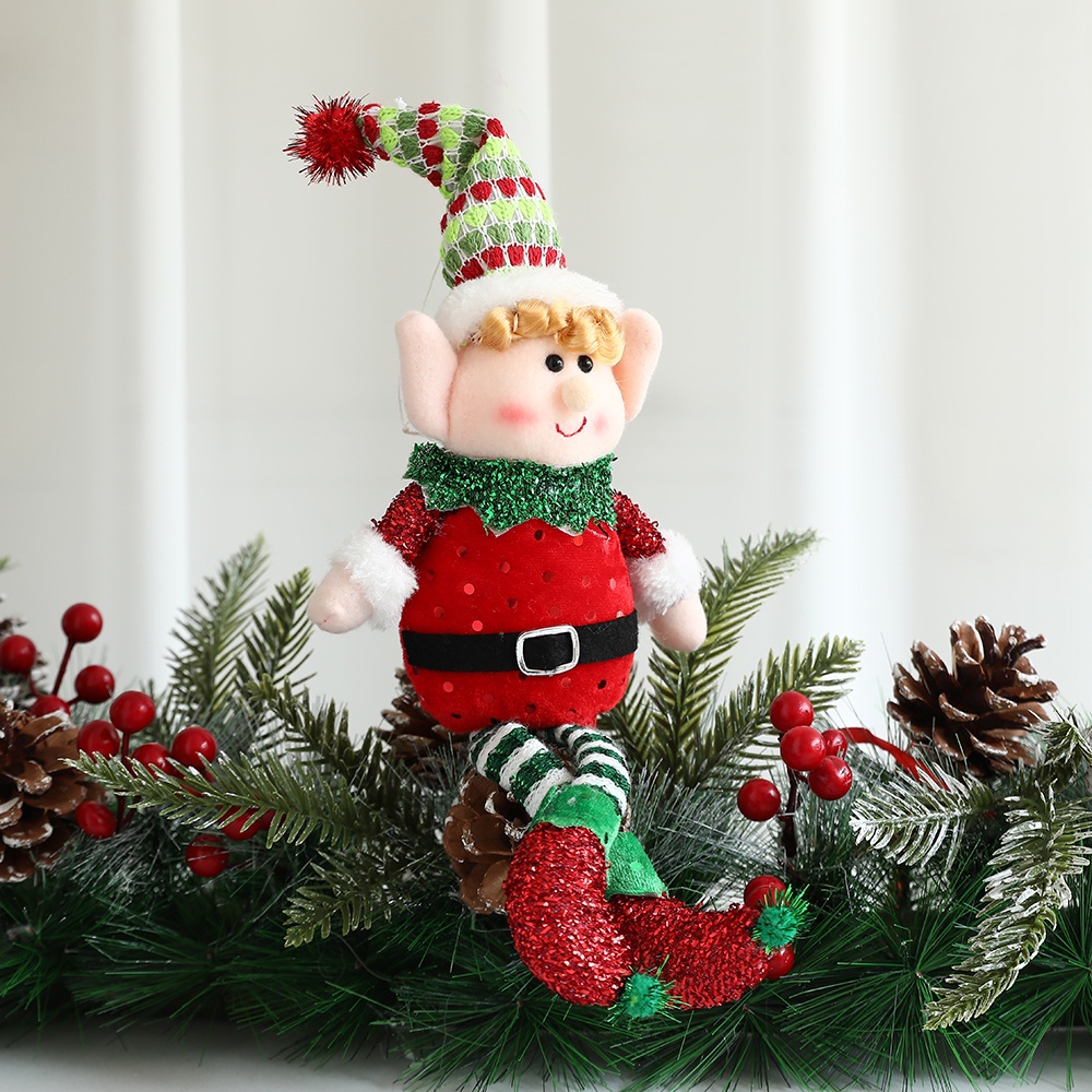 Thú Nhồi Bông Hình Yêu Tinh Trang Trí Giáng Sinh Năm Mới