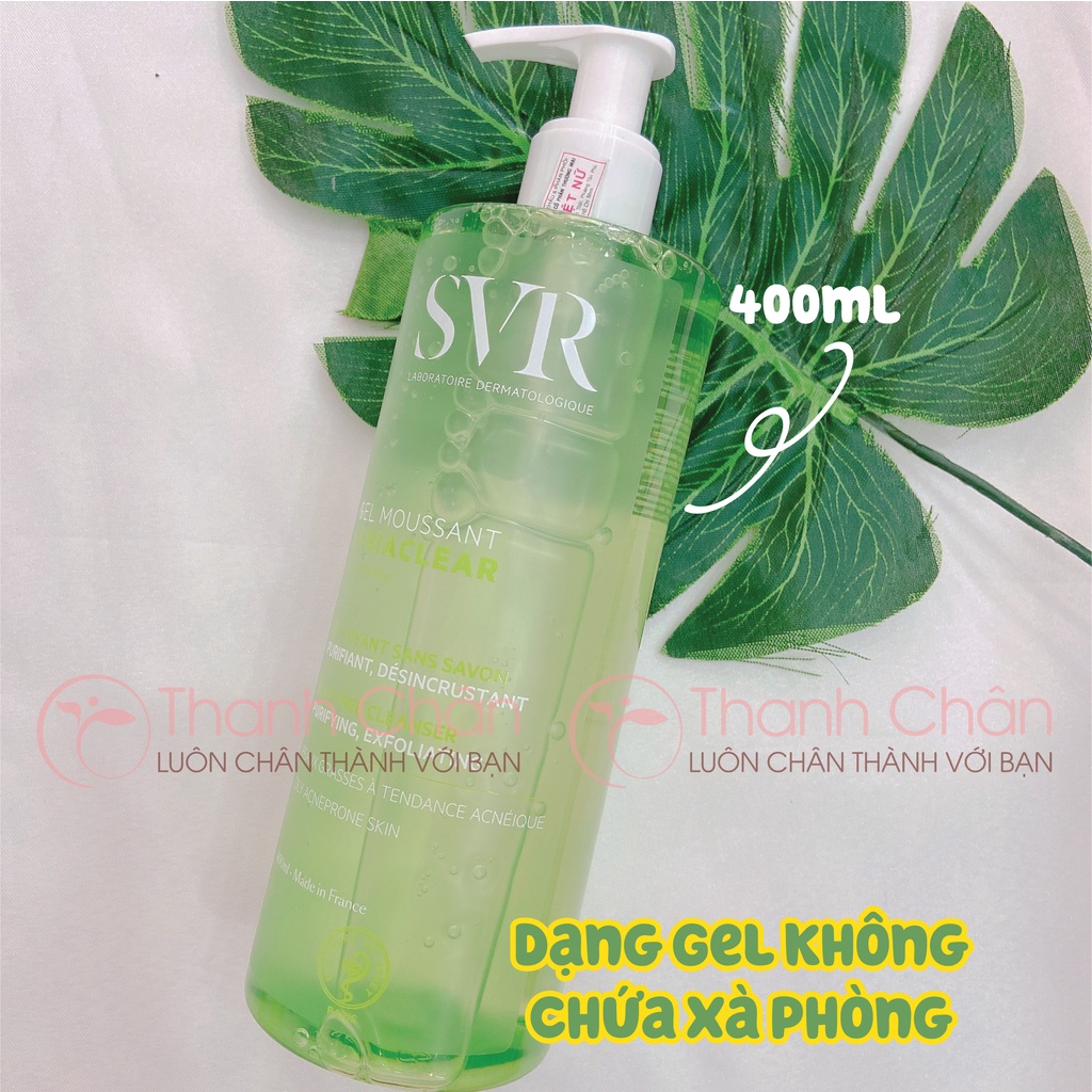 Sữa rửa mặt SVR SEBIACLEAR Gel Moussant 55ml/400ml