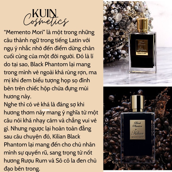 Nước hoa nam nữ kilian black phantom memento mori edp 50ml - ảnh sản phẩm 5