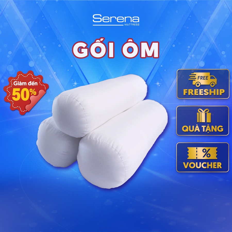 Ruột Gối Ôm Dài Nằm Ngủ 35x100 SERENA Vỏ Ruột Gối Ôm Dài Mềm Bông Ôm Ngủ Cao Cấp