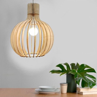 Đèn gỗ trang trí thả trần AKZ-DGC2-2, đèn gỗ trang trí