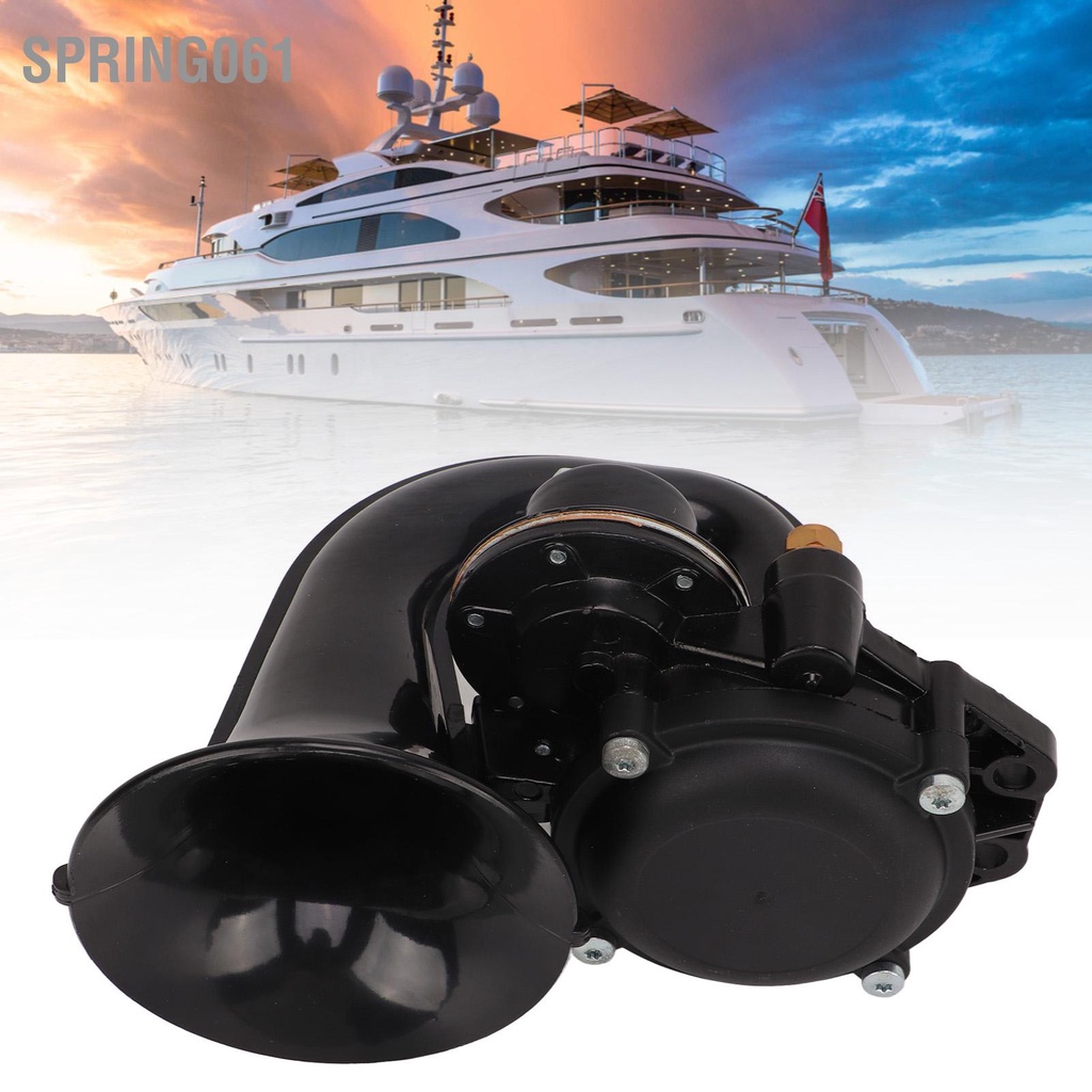 [Hàng Sẵn]   Còi không khí cong 135dB DC 12V 24V Xi lanh uốn điện Super Loud Bộ kèn hơi cho xe tải【Spring061】