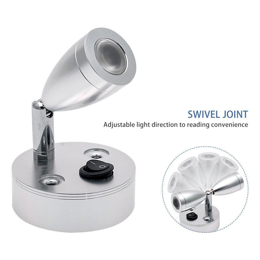 SUENIN Đèn LED Đọc Sách Bằng Nhôm Tiện Dụng Cho Nhà Di Động / Tàu Thuyền