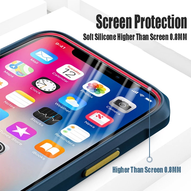 Ốp Điện Thoại acrylic Trong Suốt Chống Trượt Sang Trọng Cho iPhone 14 13 12 11 Pro Max 14 Plus