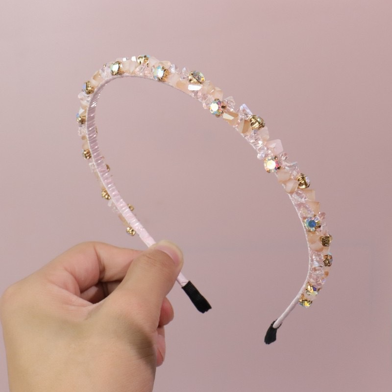 Korean Fashion Versatile Crystal Hair Band 2022 New Tide Temperament Headband Bangs Hairbands Female Hair Accessories