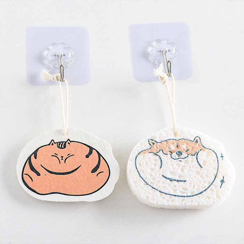 Miếng Bọt Biển Rửa Chén Bằng Gỗ Nén Thấm Hút Nước Lớn MM