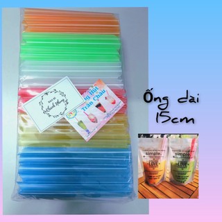 1 bịch ống hút trân châu màu - ống dài 17cm