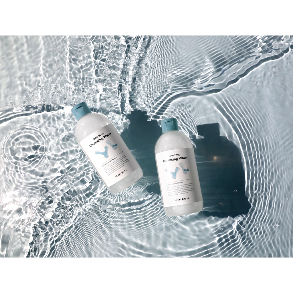 Nước tẩy trang/ toner MIZON một bước 500ml / loại bỏ cặn bã da